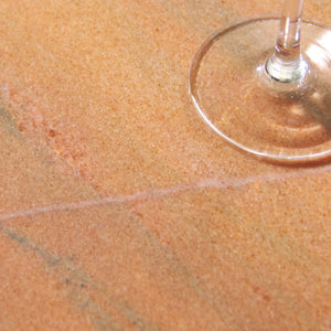 Safavieh VALENTIA Round Marble Accent Table - Sculptural Elegance for Modern Interiors and Small Spaces Clay SFV9704H