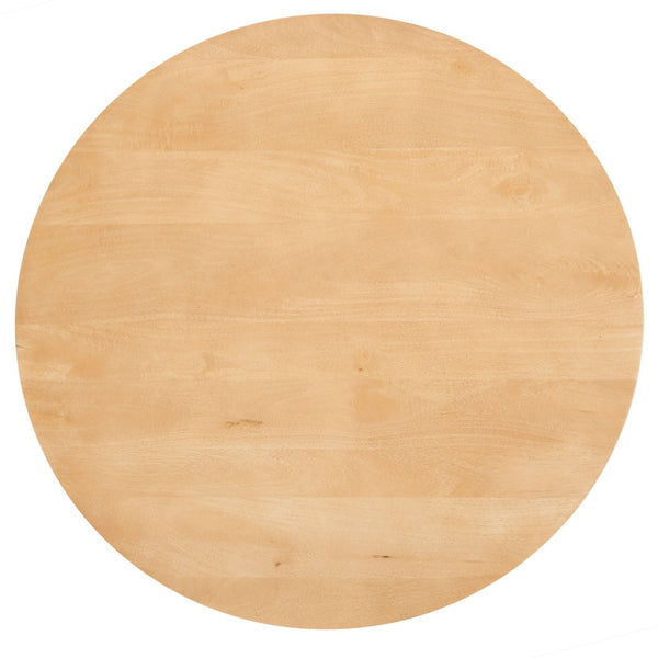 Safavieh CALHOUN Round Mango Wood Coffee Table - Sculptural Design with Asymmetrical Charm for Modern Interiors Natural SFV9705A