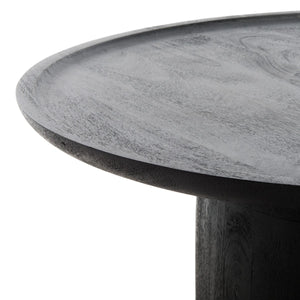 Safavieh Hope Round Wood Coffee Table XII23 Black Wood SFV9706A-2BX