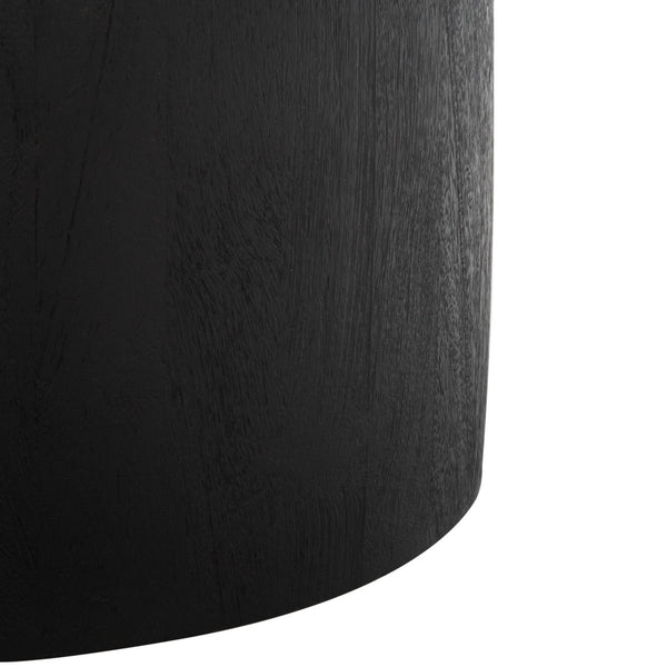 Safavieh Hope Round Wood Coffee Table XII23 Black Wood SFV9706A-2BX