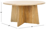 Safavieh Madilynn Round Wood Coffee Table Natural SFV9707C