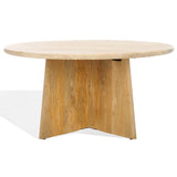 Safavieh Madilynn Round Wood Coffee Table Natural SFV9707C