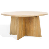 Safavieh Madilynn Round Wood Coffee Table Natural SFV9707C