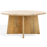 Safavieh Madilynn Round Wood Coffee Table Natural SFV9707C