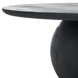 Safavieh Gabribella Round Wood Coffee Table Black SFV9709C-2BX