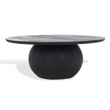 Safavieh Gabribella Round Wood Coffee Table Black SFV9709C-2BX