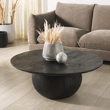 Safavieh Gabribella Round Wood Coffee Table Black SFV9709C-2BX