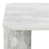 Safavieh Daysi Square Marble Coffee Table XII23 White Marble / Metal / Wood SFV9710B-2BX