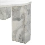 Safavieh Daysi Square Marble Coffee Table XII23 White Marble / Metal / Wood SFV9710B-2BX