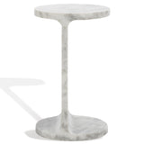 Safavieh Melinda Marble "C" Accent Table XII23 White  Marble SFV9714A