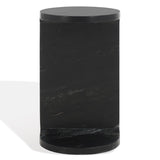 Safavieh Melinda Marble "C" Accent Table XII23 Black Marble SFV9714C