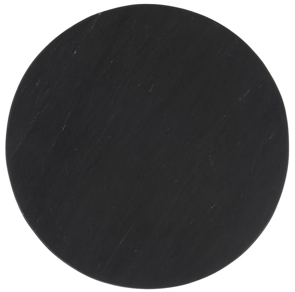 Safavieh Melinda Marble "C" Accent Table XII23 Black Marble SFV9714C