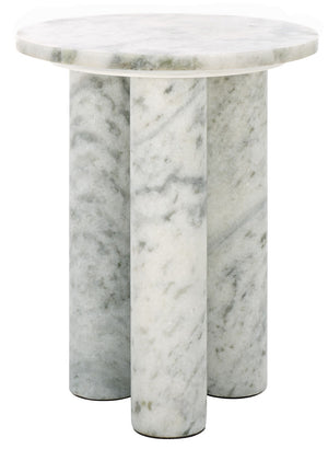 Safavieh Giabella 3 Leg Marble Accent Table White Marble SFV9715A-2BX