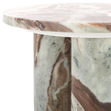 Safavieh Giabella 3 Leg Marble Accent Table White / Brown Marble SFV9715B-2BX