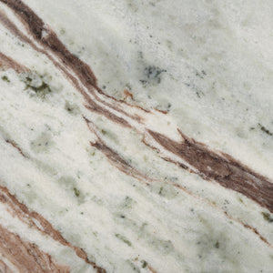 Safavieh Malkin Round Marble Top Accent Table Brown / Dark Brown 18 IN W x 18 IN D x 20 IN H