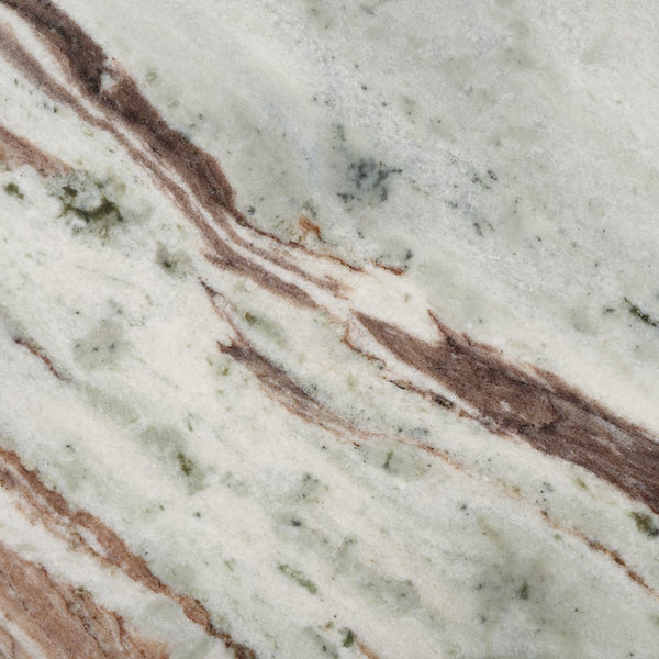 Safavieh Malkin Round Marble Top Accent Table Brown / Dark Brown 18 IN W x 18 IN D x 20 IN H