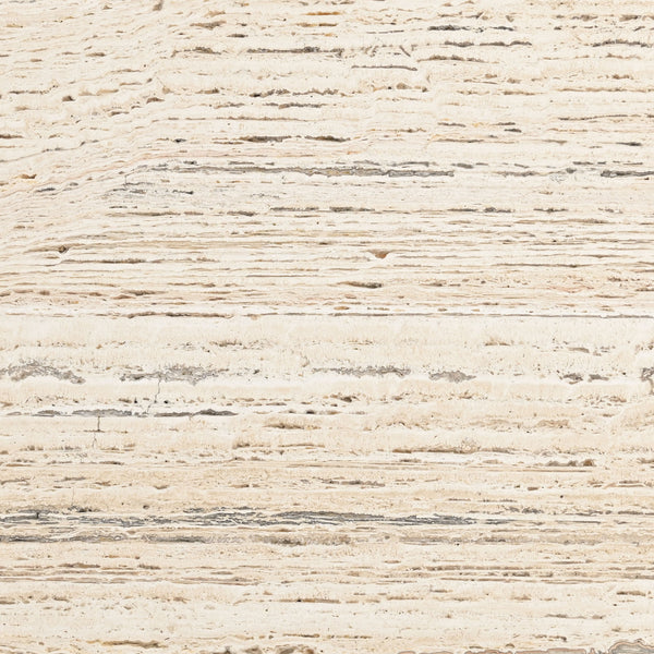 Safavieh Shayna Travertine Coffee Table Travertine / Black 35 IN W x 35 IN D x 16.5 IN H