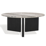 Safavieh Lauresse Round Marble Top Coffee Table SFV9723A-2BX