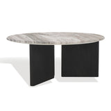 Safavieh Lauresse Round Marble Top Coffee Table SFV9723A-2BX