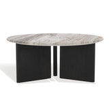 Safavieh Lauresse Round Marble Top Coffee Table SFV9723A-2BX