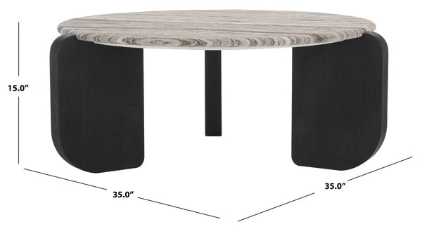 Safavieh Graelyn Marble Top Coffee Table SFV9724A-2BX