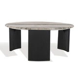 Safavieh Dannica Round Marble Top Coffee Table SFV9725A-2BX