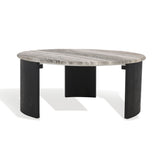 Safavieh Dannica Round Marble Top Coffee Table SFV9725A-2BX