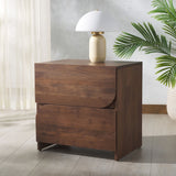 Safavieh Edithe Wood Nightstand Brown SFV9727A