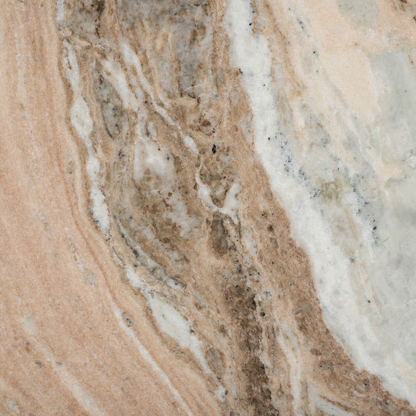 Safavieh Tylee Round Marble Top Coffee Table Brown / Natural SFV9729A-2BX