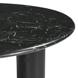 Safavieh Tylee Round Marble Top Coffee Table Black SFV9729B-2BX