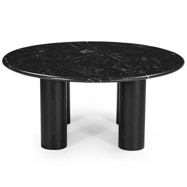 Safavieh Tylee Round Marble Top Coffee Table Black SFV9729B-2BX