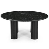 Safavieh Tylee Round Marble Top Coffee Table Black SFV9729B-2BX