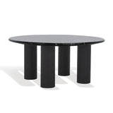 Safavieh Tylee Round Marble Top Coffee Table Black SFV9729B-2BX