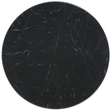 Safavieh Tylee Round Marble Top Coffee Table Black SFV9729B-2BX