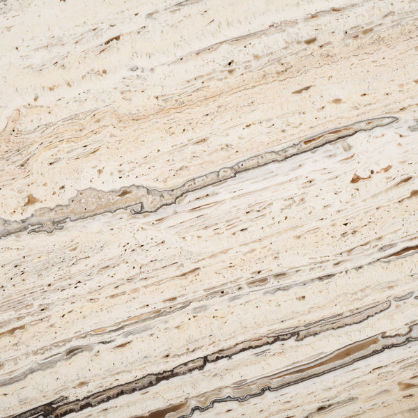 Safavieh Damarcus Elegant Travertine Top Accent Table - Timeless Oak Wood Design For Stylish Home Décor Natural ,Travertine Wood ,Travertine Sfv9730a-2bx