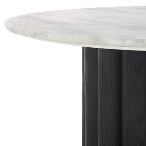 Safavieh Roxiella Marble Top Coffee Table - Elevate Your Living Space With Elegant Design And Durability White ,Black Wood ,Marble Sfv9733b-2bx