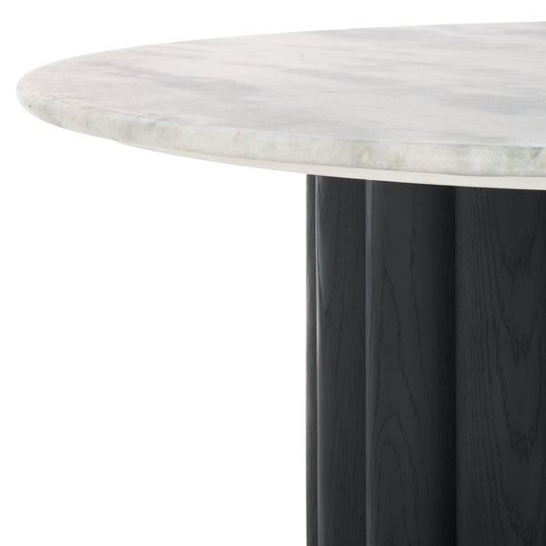 Safavieh Roxiella Marble Top Coffee Table - Elevate Your Living Space With Elegant Design And Durability White ,Black Wood ,Marble Sfv9733b-2bx