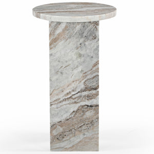 Safavieh Devlin Marble Drink Table Brown SFV9734A