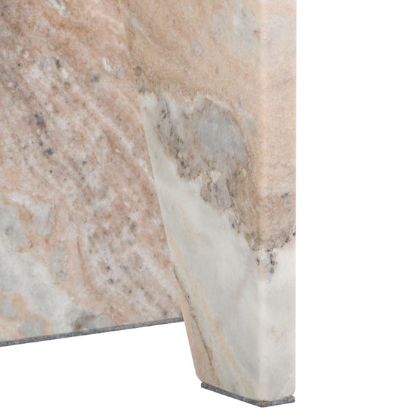 Safavieh DEVLIN Marble Drink Table - Luxe Accent Piece for Modern Spaces, Ideal for Beverages and Decor Brown SFV9734A