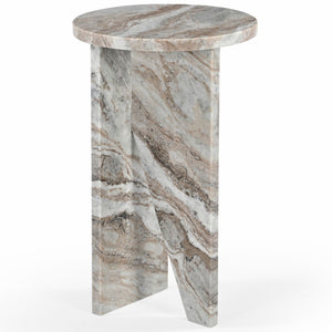 Safavieh Devlin Marble Drink Table Brown SFV9734A