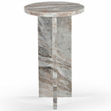 Safavieh Devlin Marble Drink Table Brown SFV9734A