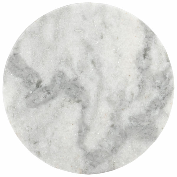 Safavieh Devlin Marble Drink Table White SFV9734B