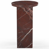 Safavieh Devlin Marble Drink Table Red SFV9734D