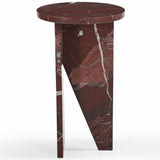 Safavieh Devlin Marble Drink Table Red SFV9734D