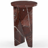 Safavieh Devlin Marble Drink Table Red SFV9734D