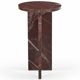 Safavieh Devlin Marble Drink Table Red SFV9734D