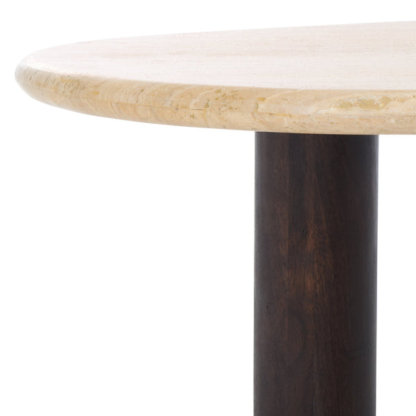 Safavieh Celestyn Coffee Table: Elegant Acacia Wood Design With Luxurious Top, Perfect For Stylish Living Rooms Travertine ,Walnut Travertine ,Wood Sfv9737a-2bx