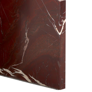 Safavieh Adriano 2 Leg Marble Accent Table Dark Red Marble, Marble Sfv9739C