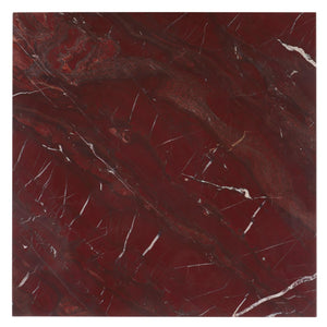 Safavieh Adriano 2 Leg Marble Accent Table Dark Red Marble, Marble Sfv9739C