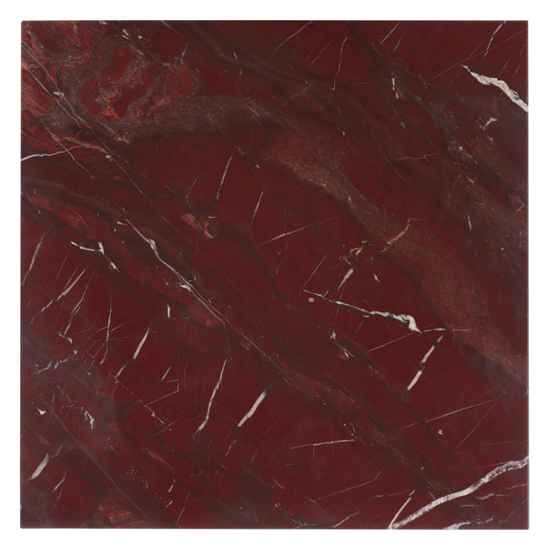 Safavieh Adriano 2 Leg Marble Accent Table Dark Red Marble, Marble Sfv9739C